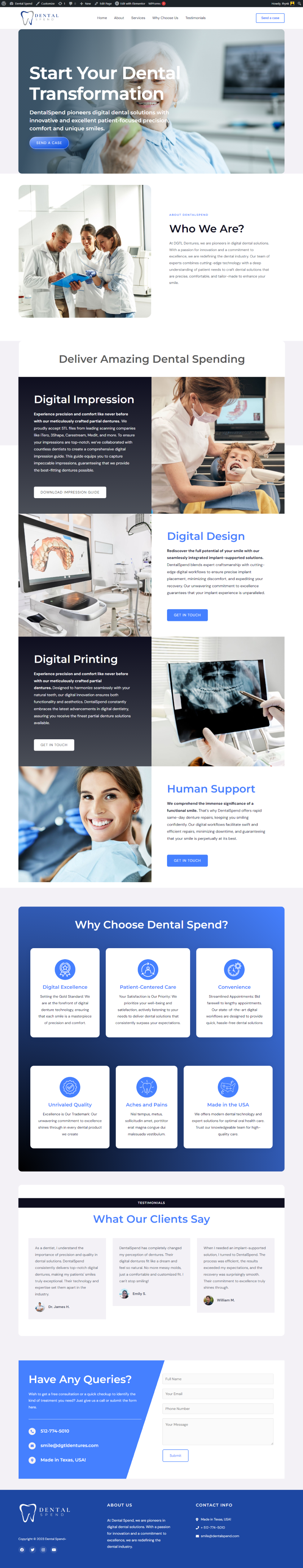 Dental Spend website preview
